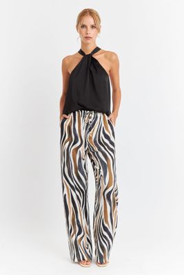 Imagen 2 del producto Body Halter Tipo Satín Negro Nicopoly