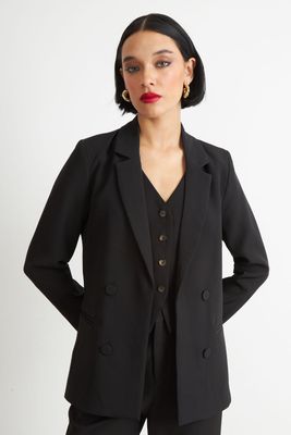 Blazer Básico de Tope Negro Nicopoly