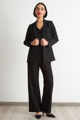 Imagen 2 del producto Blazer Básico de Tope Negro Nicopoly