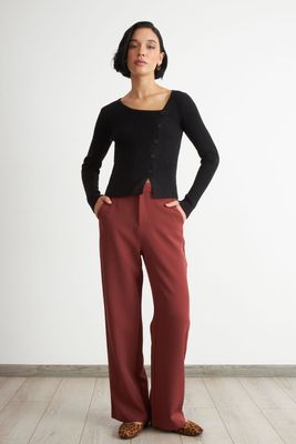 Imagen 2 del producto Sweater Escote Asimétrico Negro Nicopoly