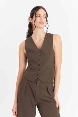 Gilet Básico Café Nicopoly