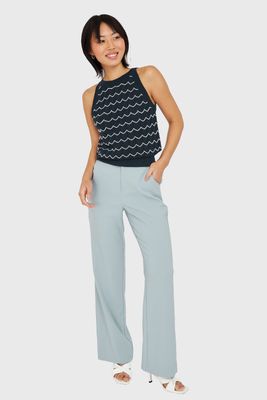 Imagen 2 del producto Pantalón Pierna Ancha Celeste Nicopoly