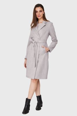 Imagen 2 del producto Trench Lazo Tipo Gamuza Gris Nicopoly
