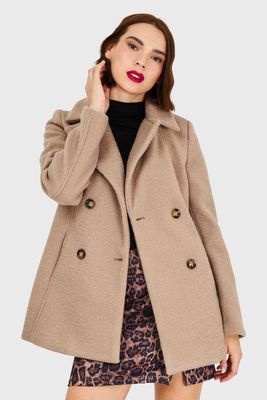 Abrigo Bouclé Khaki Nicopoly