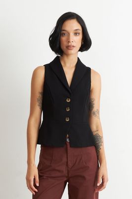 Gilet Sastre Entallado Negro Nicopoly