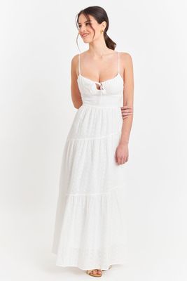 Vestido Broderie Blanco Nicopoly