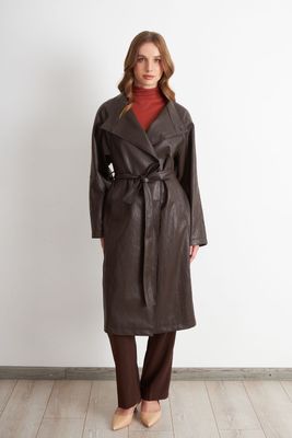 Imagen 2 del producto Trench Ecocuero Café Nicopoly