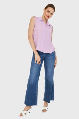 Imagen 2 del producto Blusa Sin Mangas Lila Nicopoly