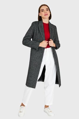 Imagen 2 del producto Abrigo Patrón Espiga Grafito Nicopoly