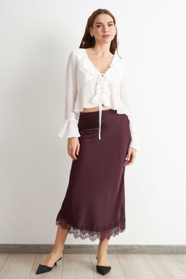 Imagen 2 del producto Blusa Vuelos Manga Larga Blanco Nicopoly