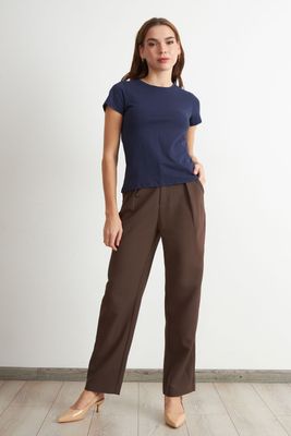 Imagen 2 del producto Polera Básica Cuello Redondo Azul Marino Nicopoly