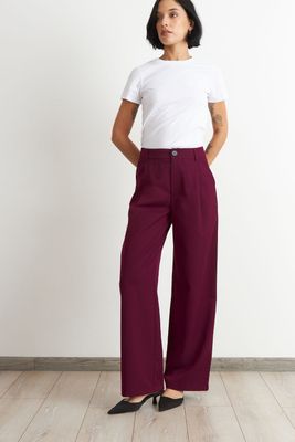 Imagen 2 del producto Pantalón Vestir Recto Burdeo Nicopoly