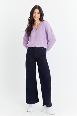 Imagen 2 del producto Cárdigan Básico Morado  Nicopoly