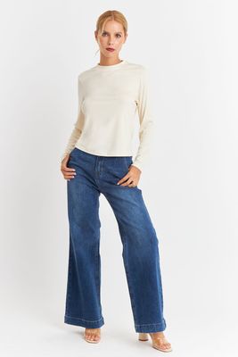 Imagen 2 del producto Polera Cuello Redondo Blanco Nicopoly