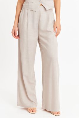 Pantalón Mezcla Lino Khaki Nicopoly