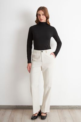 Imagen 2 del producto Polera Manga Larga Cuello Alto Negro Nicopoly