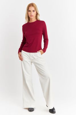 Imagen 2 del producto Polera Cuello Redondo Burdeo Nicopoly