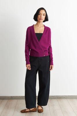 Imagen 2 del producto Sweater Cruzado con Botones Morado Nicopoly