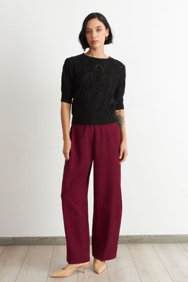 Imagen 2 del producto Polera Manga Corta de Hilo Negro Nicopoly