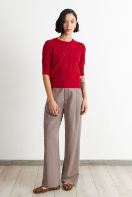 Imagen 2 del producto Polera Manga Corta de Hilo Rojo Nicopoly