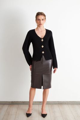 Imagen 2 del producto Cárdigan Manga Globo Negro Nicopoly