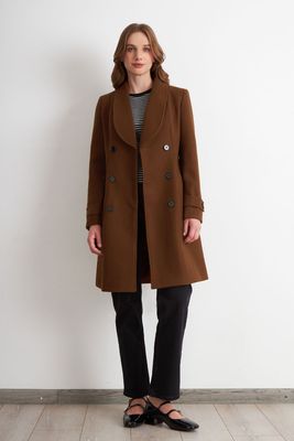 Imagen 2 del producto Abrigo Solapa Redonda Café Nicopoly