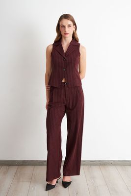 Imagen 2 del producto Gilet Burdeo Rayas Diplomáticas Nicopoly