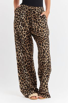 Pantalón Leopardo Café Nicopoly