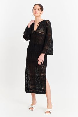 Imagen 2 del producto Vestido Largo Tejido Negro Nicopoly