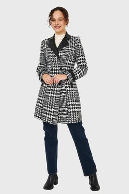 Imagen 2 del producto Abrigo Pied De Poule Negro Nicopoly