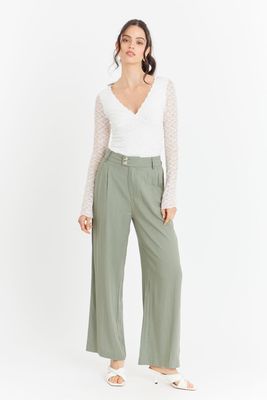 Imagen 2 del producto Polera Encaje Manga Larga Blanco Nicopoly