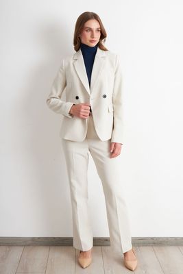Imagen 2 del producto Blazer Sastrero Dos Botones Blanco	 Nicopoly