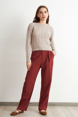 Imagen 2 del producto Sweater de Punto Calado Café Nicopoly