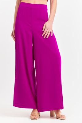 Pantalón Palazzo Tajos Magenta Nicopoly