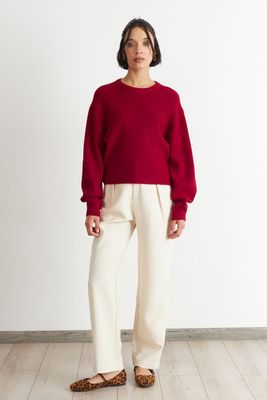 Imagen 2 del producto Sweater Jaspeado Cuello Redondo Rojo Nicopoly