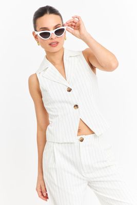 Gilet Rayas Diplomáticas Blanco Nicopoly