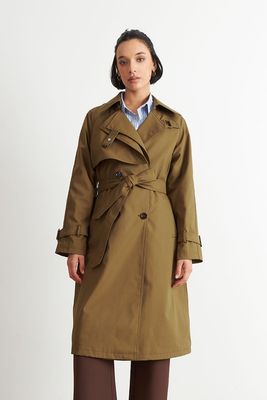 Imagen 1 del producto Trench Clásico Doble Botonadura Café Nicopoly