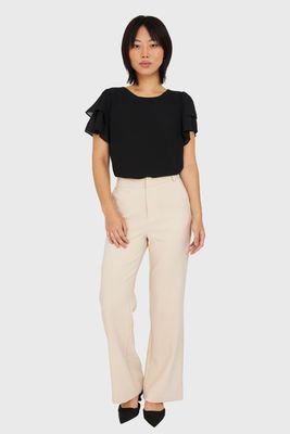 Imagen 2 del producto Blusa Mangas Vuelos Negro Nicopoly