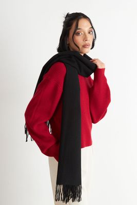 Imagen 1 del producto Bufanda Gruesa Negro Nicopoly