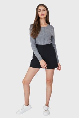 Imagen 2 del producto Cárdigan Punto Fino Cadenetas Gris Nicopoly