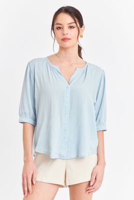 Blusa Holgada Celeste Nicopoly