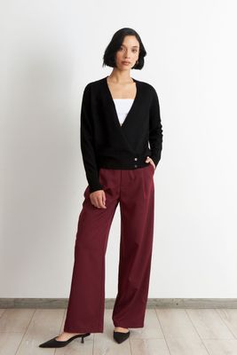 Imagen 2 del producto Sweater Cruzado con Botones Negro Nicopoly