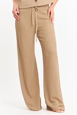Pantalón Tipo Crepé Ajustable Khaki Nicopoly