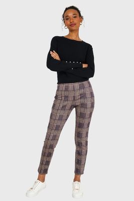 Imagen 2 del producto Calza Cuadrillé Pie De Poule Café Nicopoly