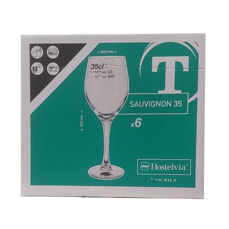 Pack 6 Pcs Copa Sauvignon 350 Ml Vicrila-3