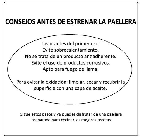 Paellera "La Valenciana" 30 Cms.  4 Personas-1