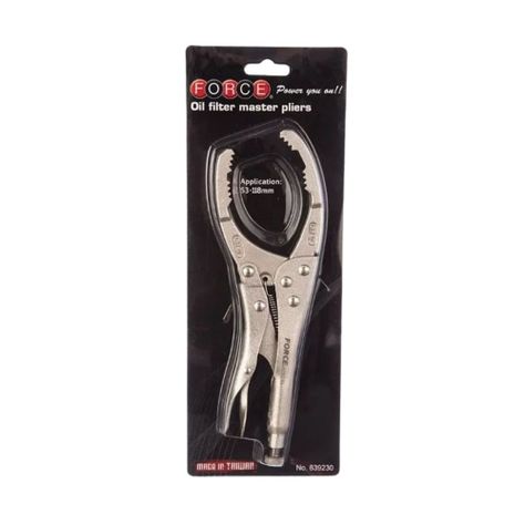 Llave Caimán Saca Filtros de Aceite Force - 53 a 118 mm-0