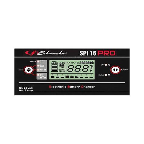 Cargador Electrónico de Batería Schumacher 12v - 24v / 16A -1