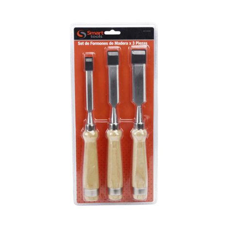 Juego de Formones para Madera Smart Tools - 3 Piezas-2