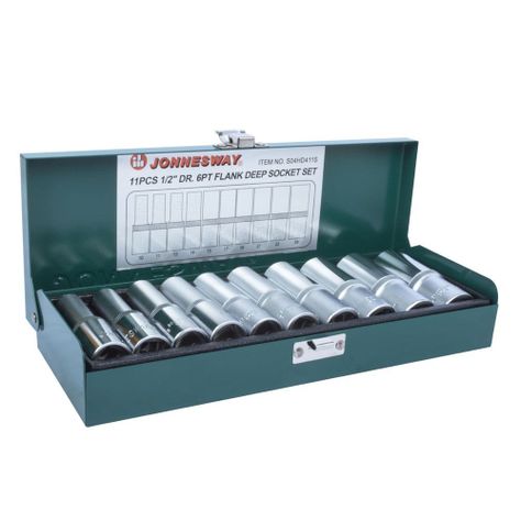 Juego de Dados Largos Jonnesway 1/2 - 10 a 24mm - 10 Piezas-0